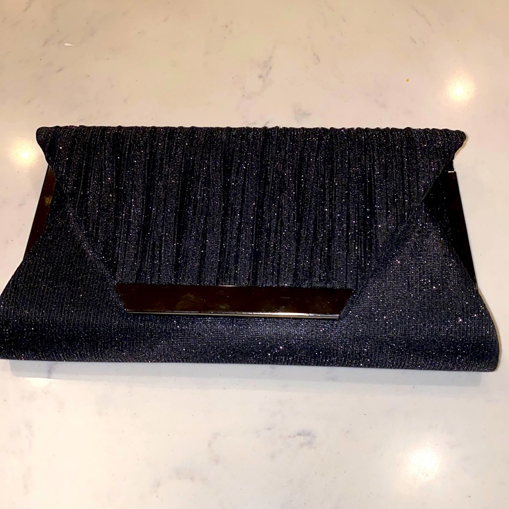 Unbranded Black Sparkling Evening Clutch Bag